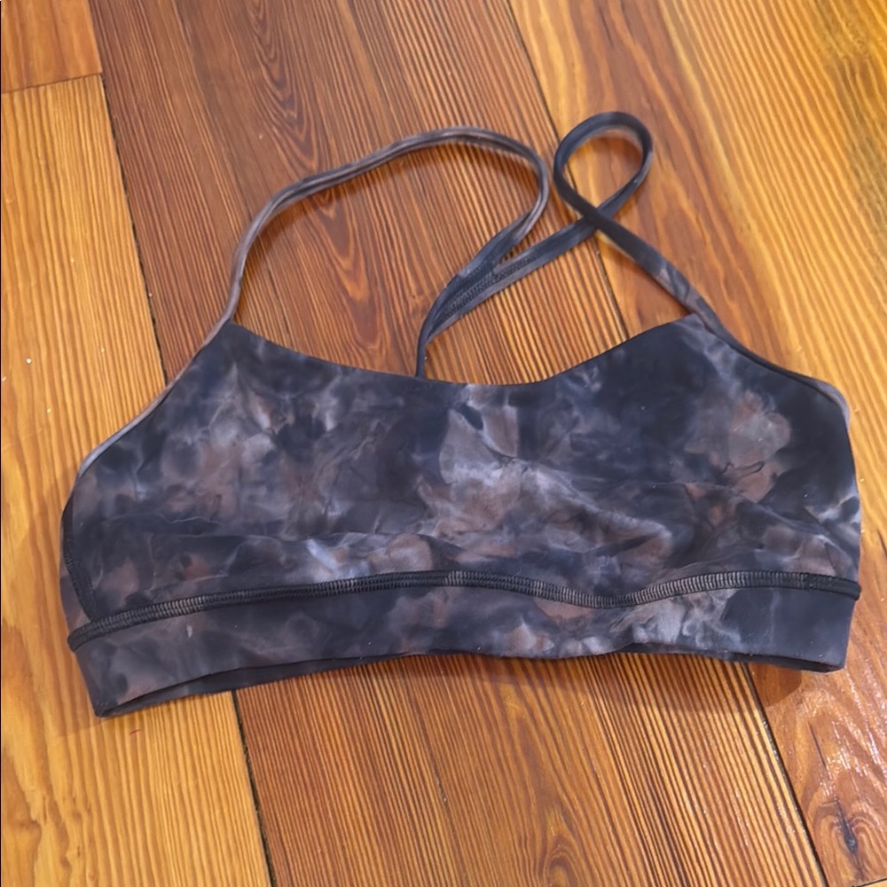 Lululemon Black and Purple Sports Bra Intimates & Sleepwear